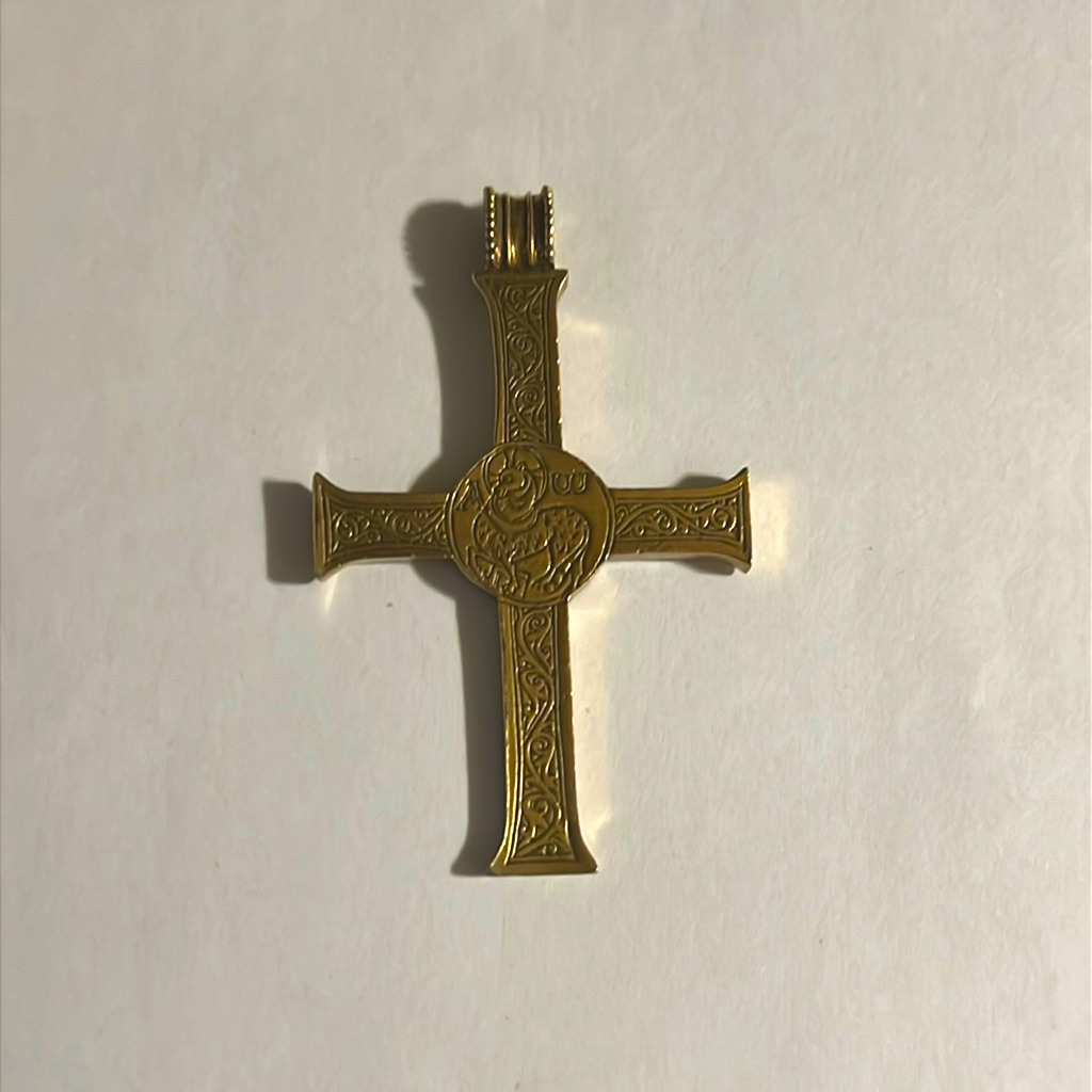 Vintage Mma 1993 Cross Crucifix Lamb Of God Pendant
